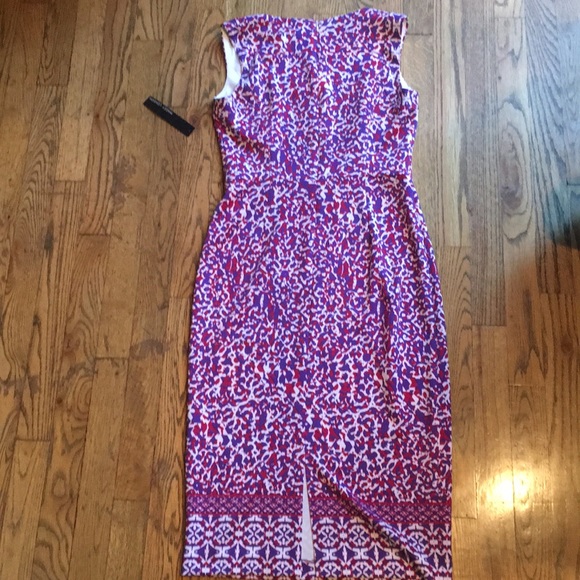 NWT Maggy London purple scuba knit dress size 0 - Picture 6 of 7